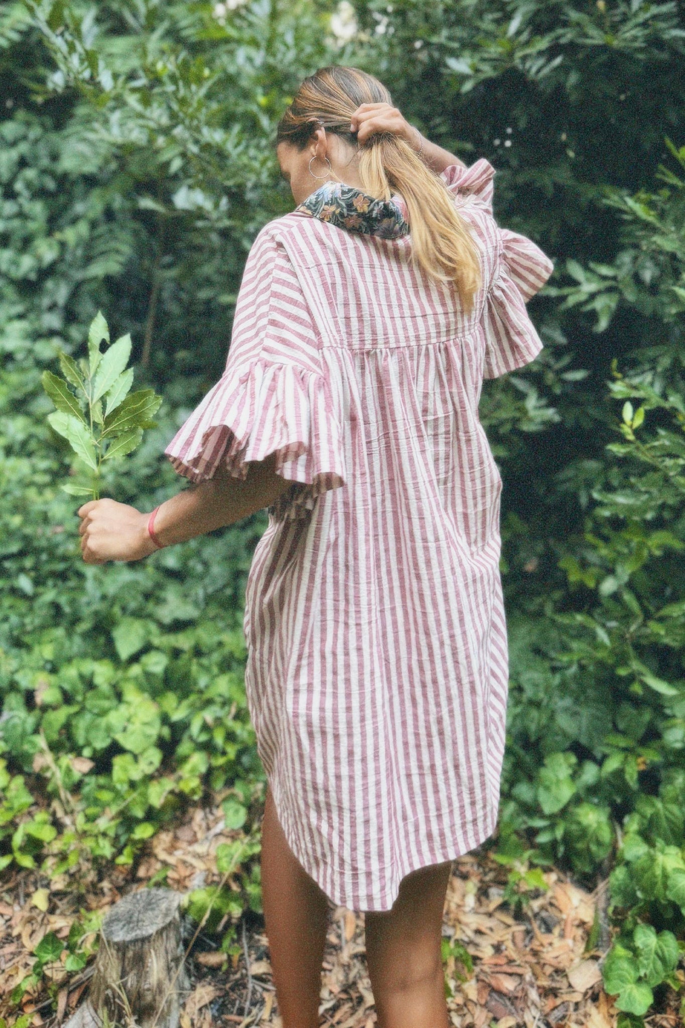 Dominga tunic dress- Burgundy