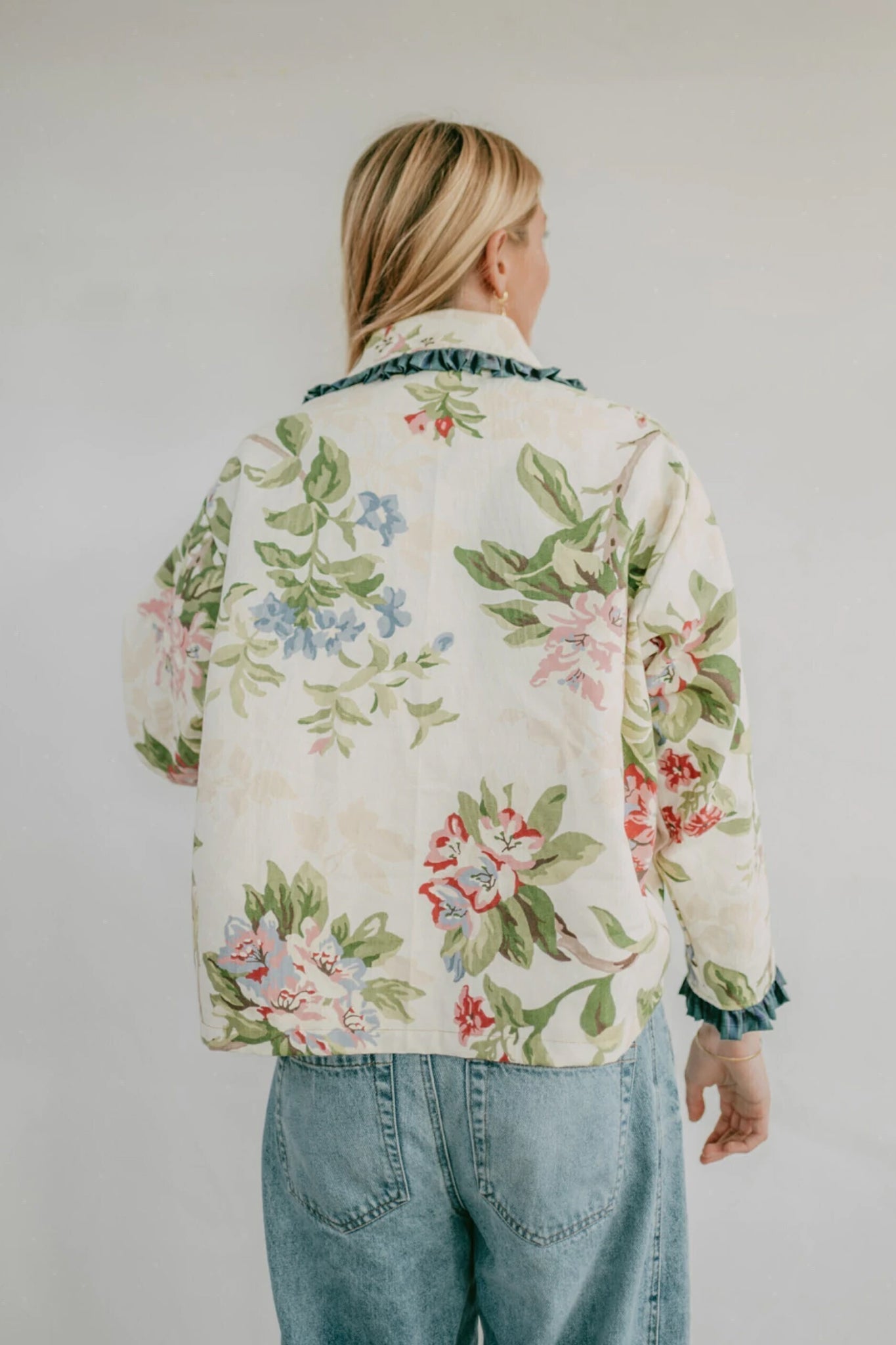 Angela jacket- Blue & green