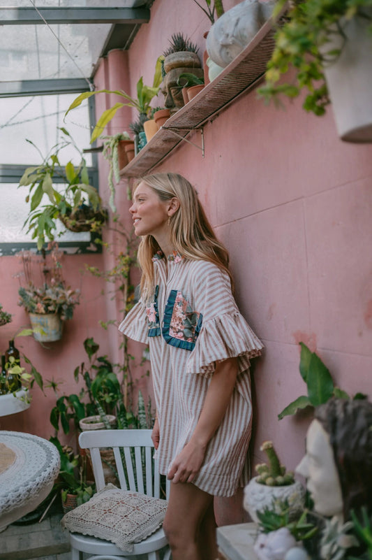 Dominga tunic dress- Cinnamon