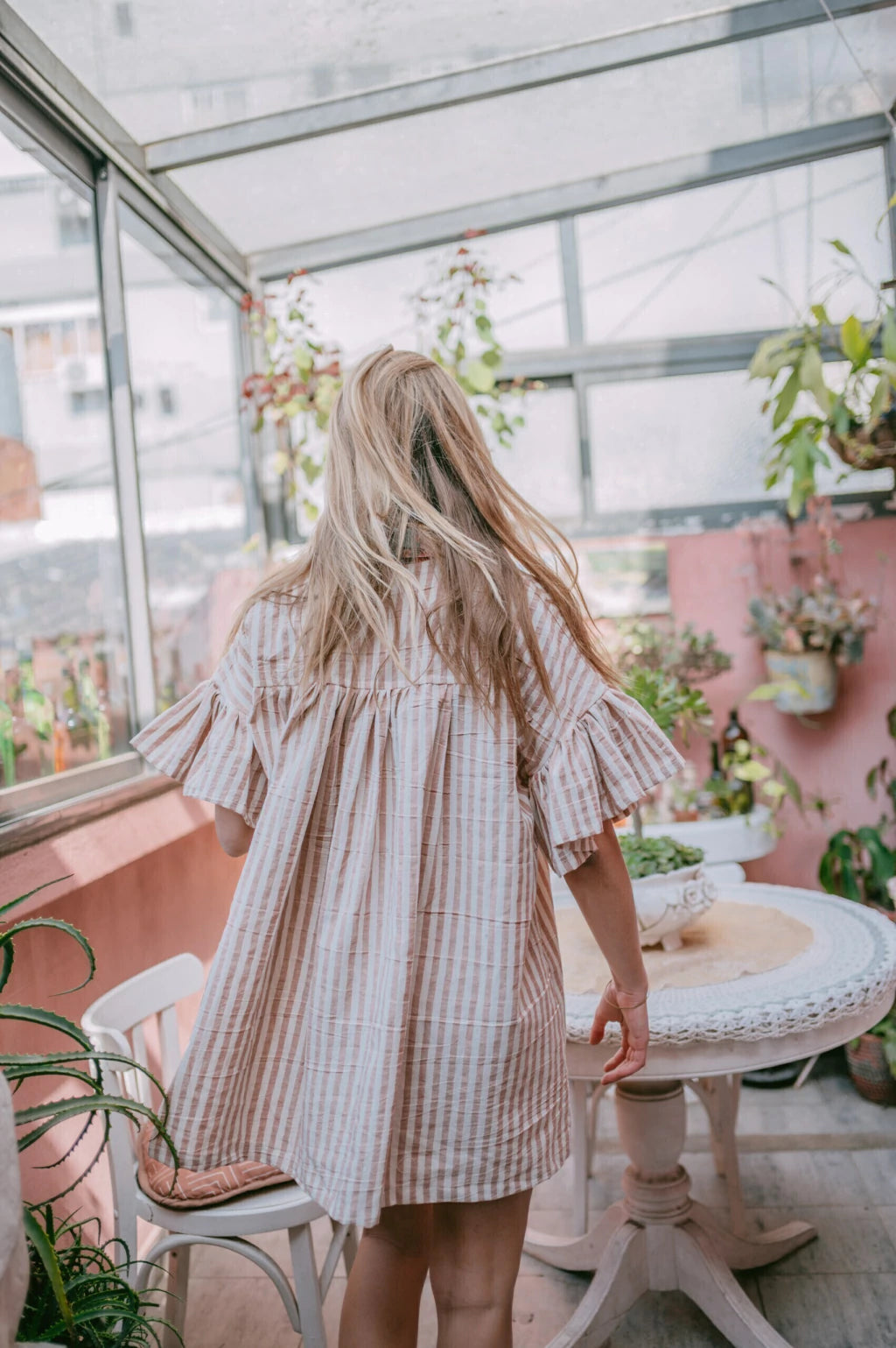 Dominga tunic dress- Cinnamon